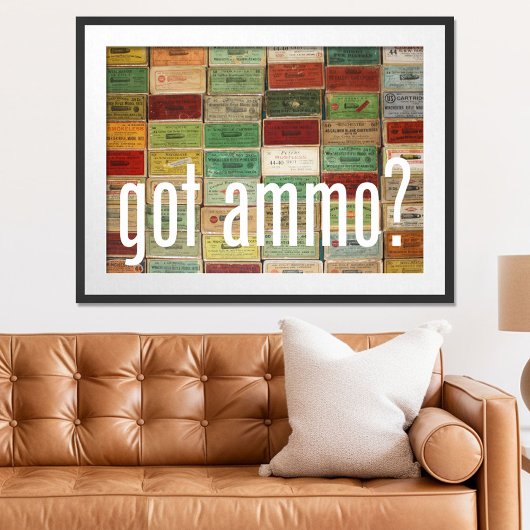 Oude patroonhouderdozen poster