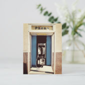 Oude Pay-telefoon Briefkaart (Staand voorkant)