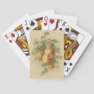 Oude peren pokerkaarten