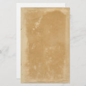 Oude perkament  look briefpapier (Voorkant / Achterkant)