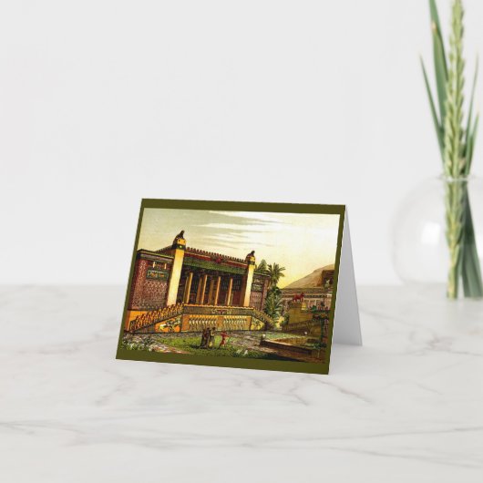 Oude Persepolis Feestdagen Kaart (Voorkant)