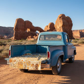 Oude Petroglyph kunst Fleece Deken