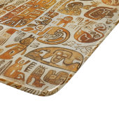 Oude Petroglyph kunst Snijplank (Hoek)