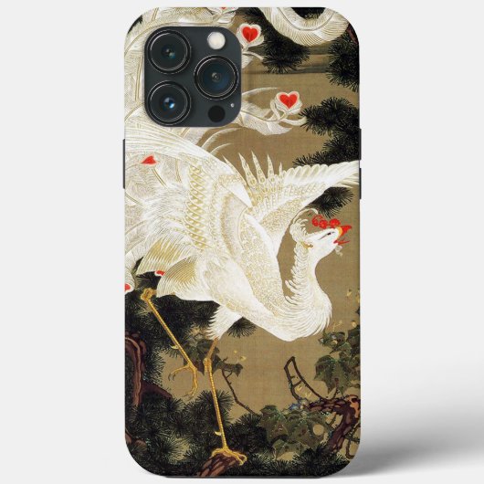 Oude pijnboom en witte Phoenix van Ito Jakuchu Case-Mate iPhone Case (Achterkant)
