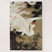 Oude pijnboom en witte Phoenix van Ito Jakuchu Legpuzzel (Verticaal)