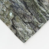 Oude pine Bark Fleece Deken (Hoek)