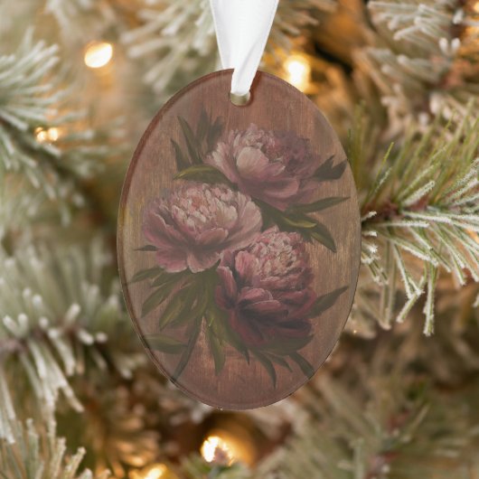 Oude Pioenrozen Ornament (Boom)