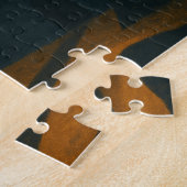 Oude Piramides Mystique Puzzel Goud Blauw Legpuzzel (Zijkant)