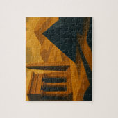 Oude Piramides Mystique Puzzel Goud Blauw Legpuzzel (Verticaal)