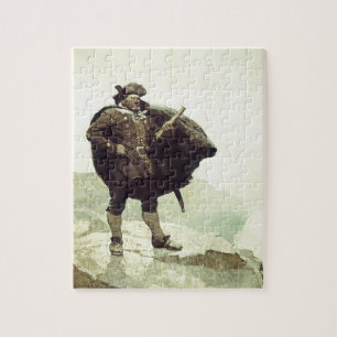 Oude piraten, Captain Bill Bones door NC Wyeth Legpuzzel