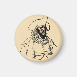 Oude piraten, een bukselaar-schets van Howard Pyle Magneet