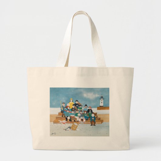 Oude piraten van Penzance Grote Tote Bag (Voorkant)