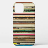 Oude platenkartonnen omhulsels, gestapeld in peler Case-Mate iPhone case (Achterkant)