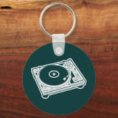 Oude Platenspeler Sleutelhanger (Voorkant)