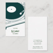 Oude Platenspeler Visitekaartje (Voorkant / Achterkant)