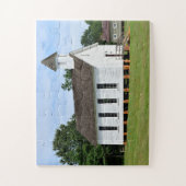 Oude plattelandskerk legpuzzel (Verticaal)