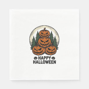 Oude Pompoen Halloween Jack O Lantern Bos Sh Servet