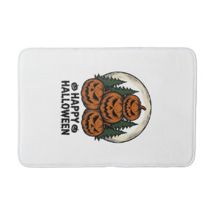 Oude Pompoen Halloween Jack O Lantern Bos Shirt Badmat