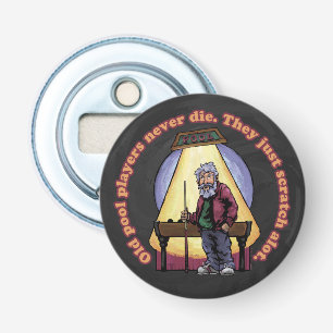 Oude poollagen button flesopener