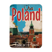 Oude Poolse Reisposter Magneet (Verticaal)