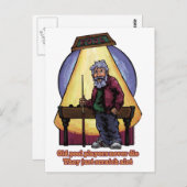 Oude poolspelers briefkaart (Voorkant / Achterkant)