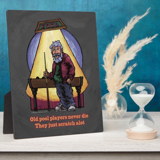 Oude poolspelers fotoplaat (Zijkant)