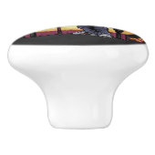 Oude poolspelers keramische knop (Zijkant)