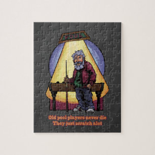 Oude poolspelers legpuzzel