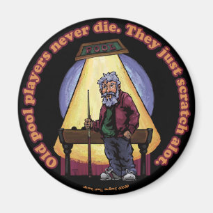 Oude poolspelers magneet