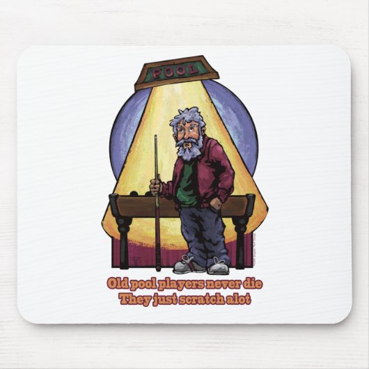 Oude poolspelers muismat (Voorkant)