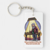 Oude poolspelers sleutelhanger (Voorkant)