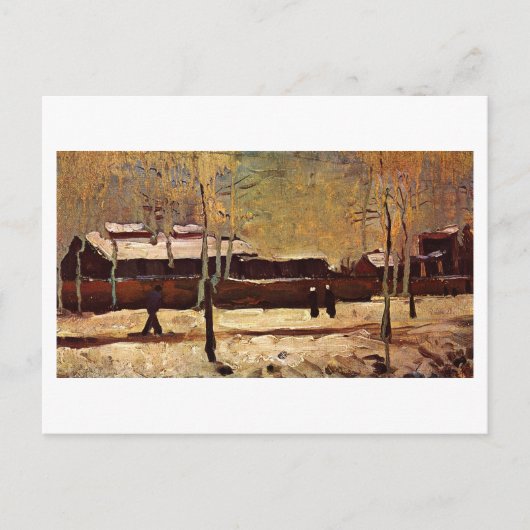 Oude Post in Eindhoven, Vincent van Gogh Briefkaart (Voorkant)