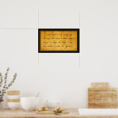 Oude postbode voor serenity gebeden poster (Keuken)