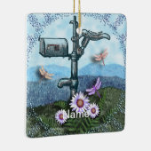 Oude postbus keramisch ornament (Rechts)