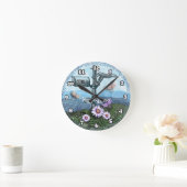 Oude postbus-klok ronde klok (Huis)