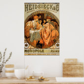 Oude Poster Alphonse Mucha Biscuits Advertentie 2 (Keuken)