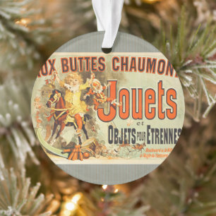 Oude Poster Franse Speelgoed Joets Vrienden Ornament