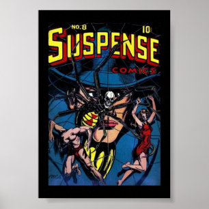 Oude Poster Strips Boekomslagen Spanning