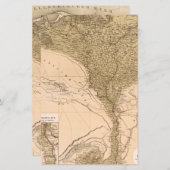 Oude poster van Nijlrivierdelta 1859 (Voorkant / Achterkant)