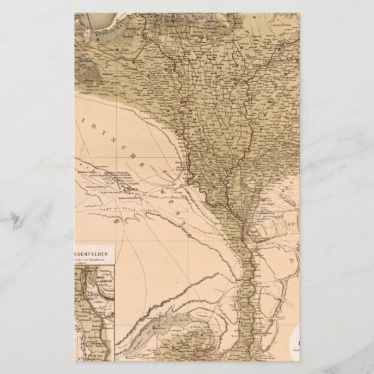 Oude poster van Nijlrivierdelta 1859 (Voorkant)