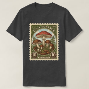 Oude Postzegel Paddenstoelen T-shirt