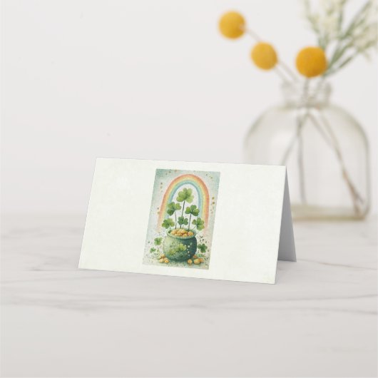 Oude pot met goud en regenboog (Voorkant)