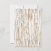 Oude pot met houtnerf thema RSVP kaartje (Achterkant)