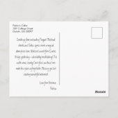 Oude Praagse Herinneringen  Europese Reisansichtka Briefkaart (Achterkant)