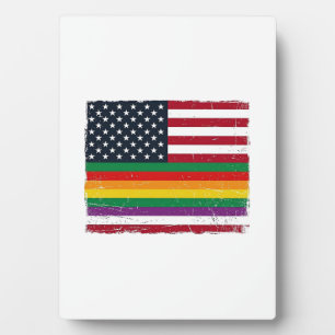 Oude Pride-vlag Vervallen Vector T-shirt Ontwerp_ Fotoplaat