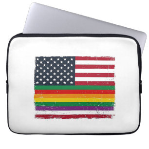 Oude Pride-vlag Vervallen Vector T-shirt Ontwerp_ Laptop Sleeve