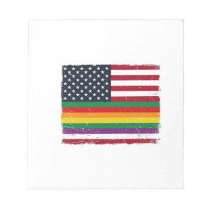 Oude Pride-vlag Vervallen Vector T-shirt Ontwerp_ Notitieblok