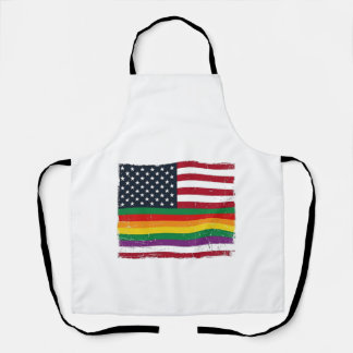 Oude Pride-vlag Vervallen Vector T-shirt Ontwerp_ Schort