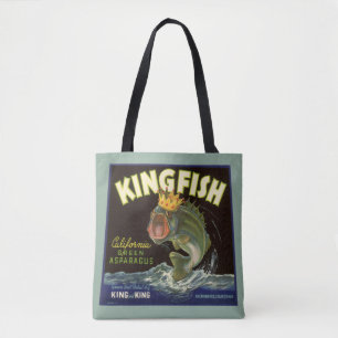 Oude product bliklabel kunst, Koningsvis asperges Draagtas
