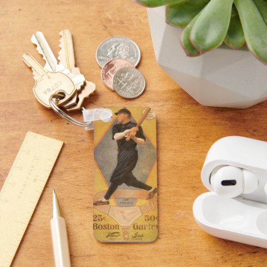 Oude productlabelkunst, Boston Garter voor sokken Sleutelhanger (Bureau)